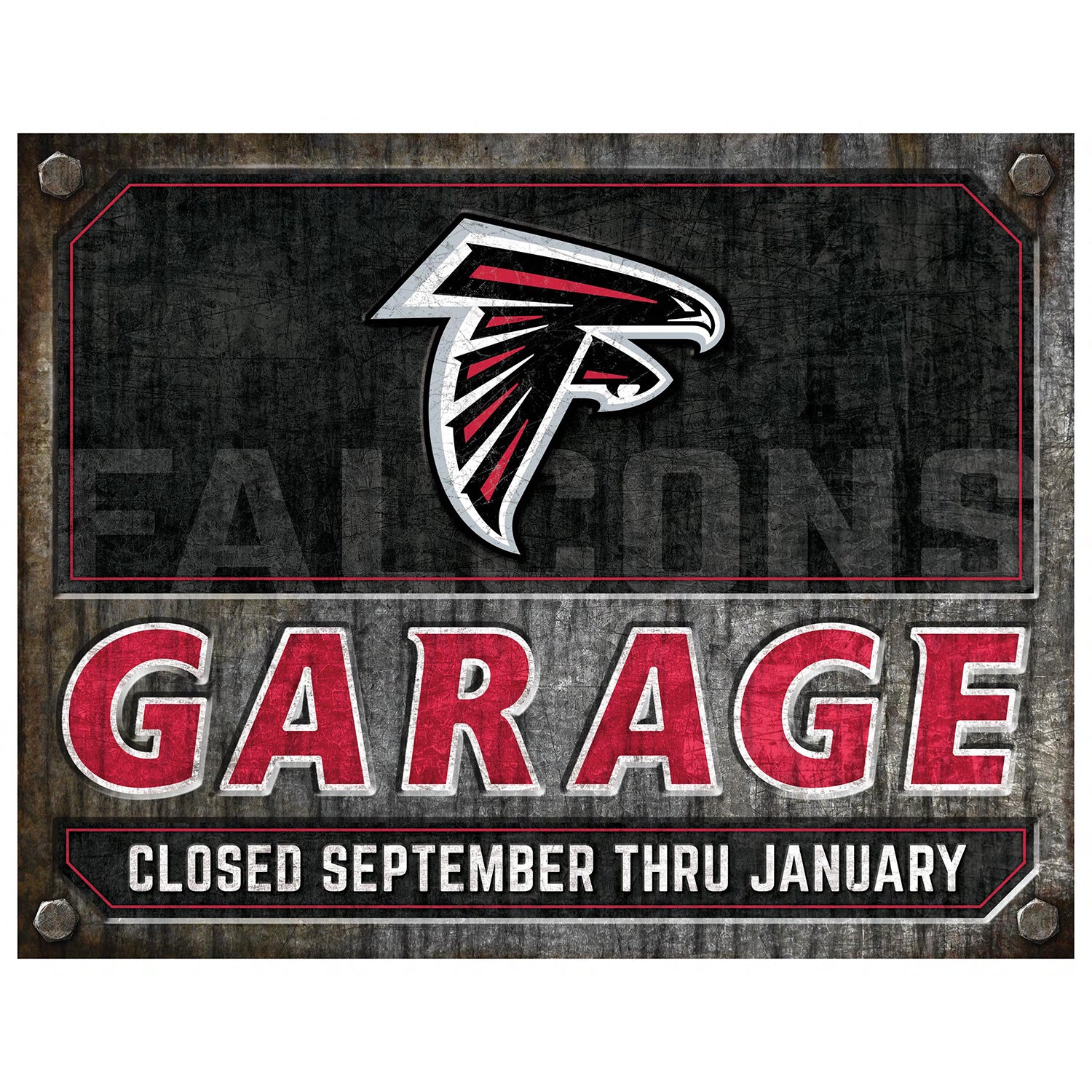NFL Garage Metal Sign