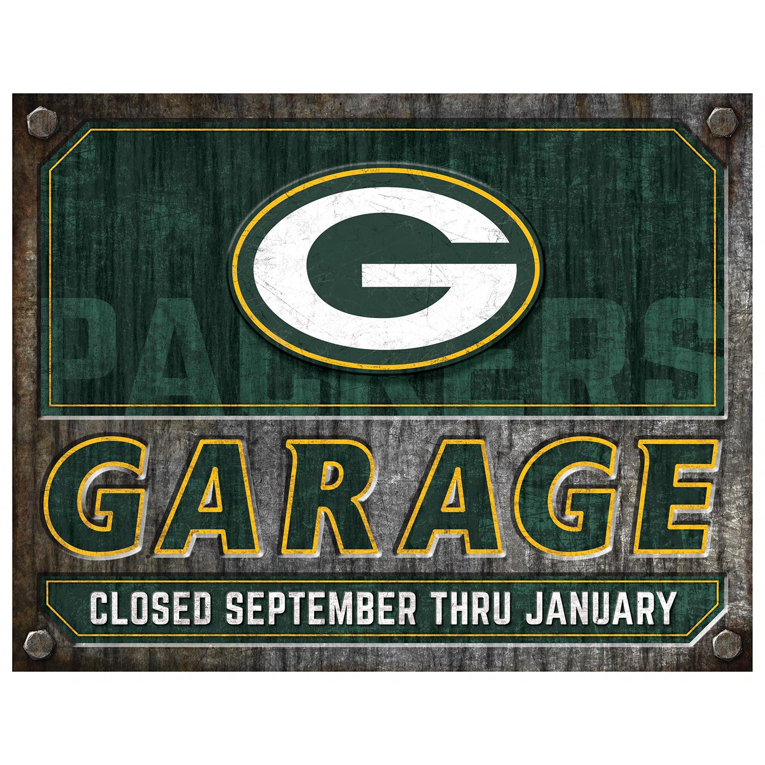 NFL Garage Metal Sign