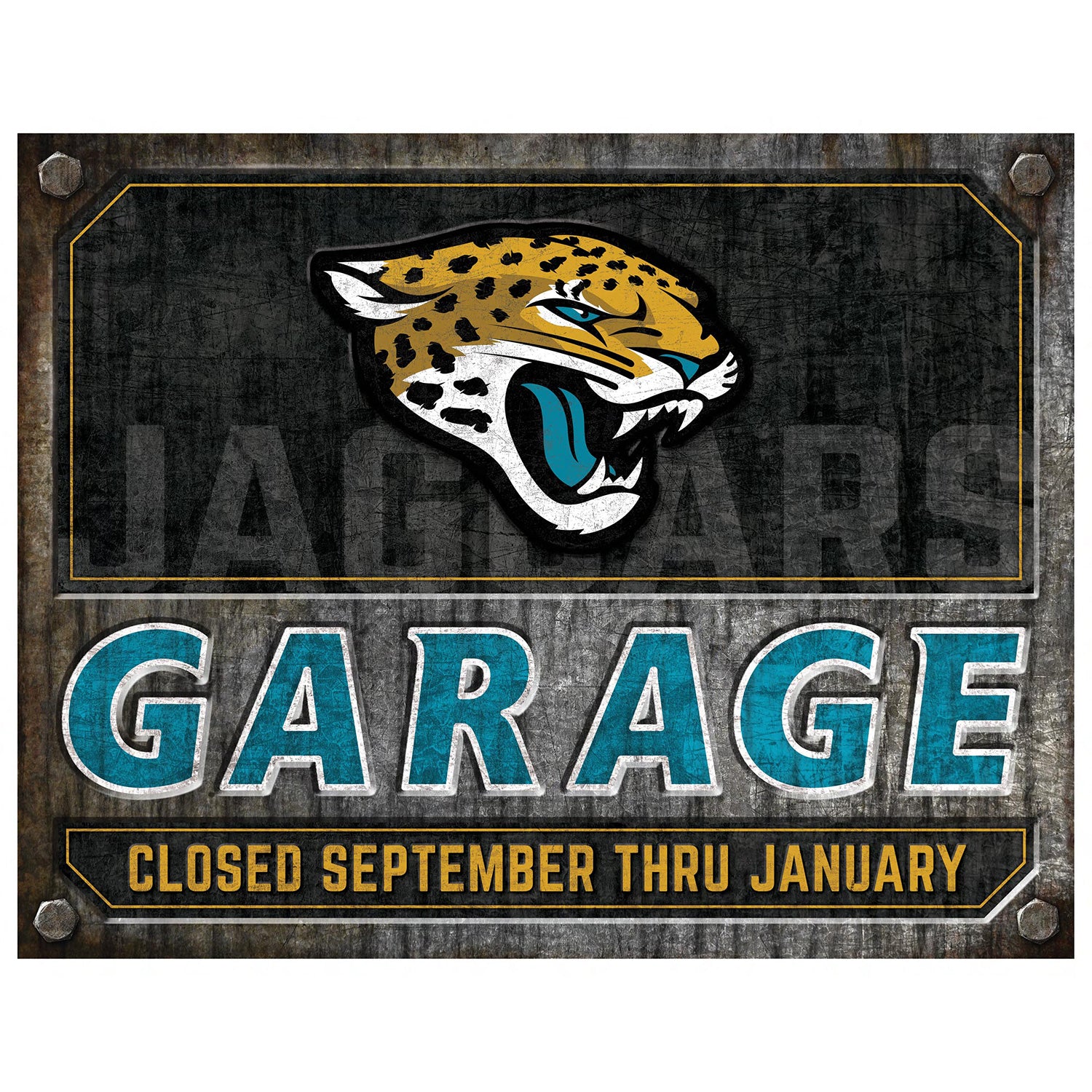 NFL Garage Metal Sign