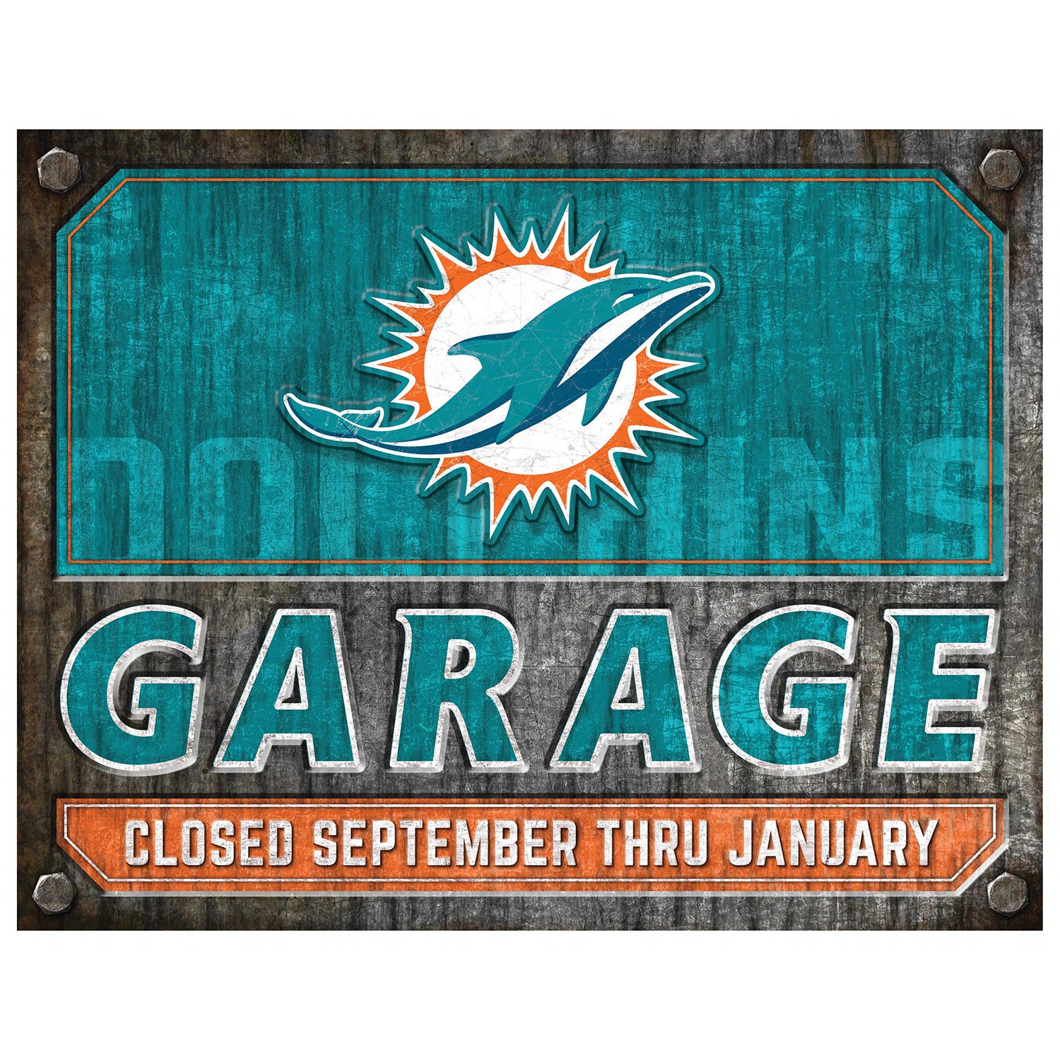 NFL Garage Metal Sign