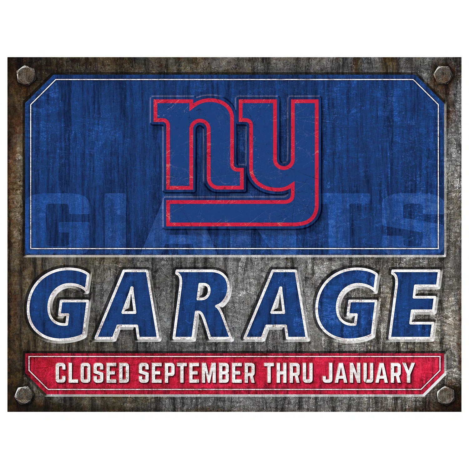 NFL Garage Metal Sign