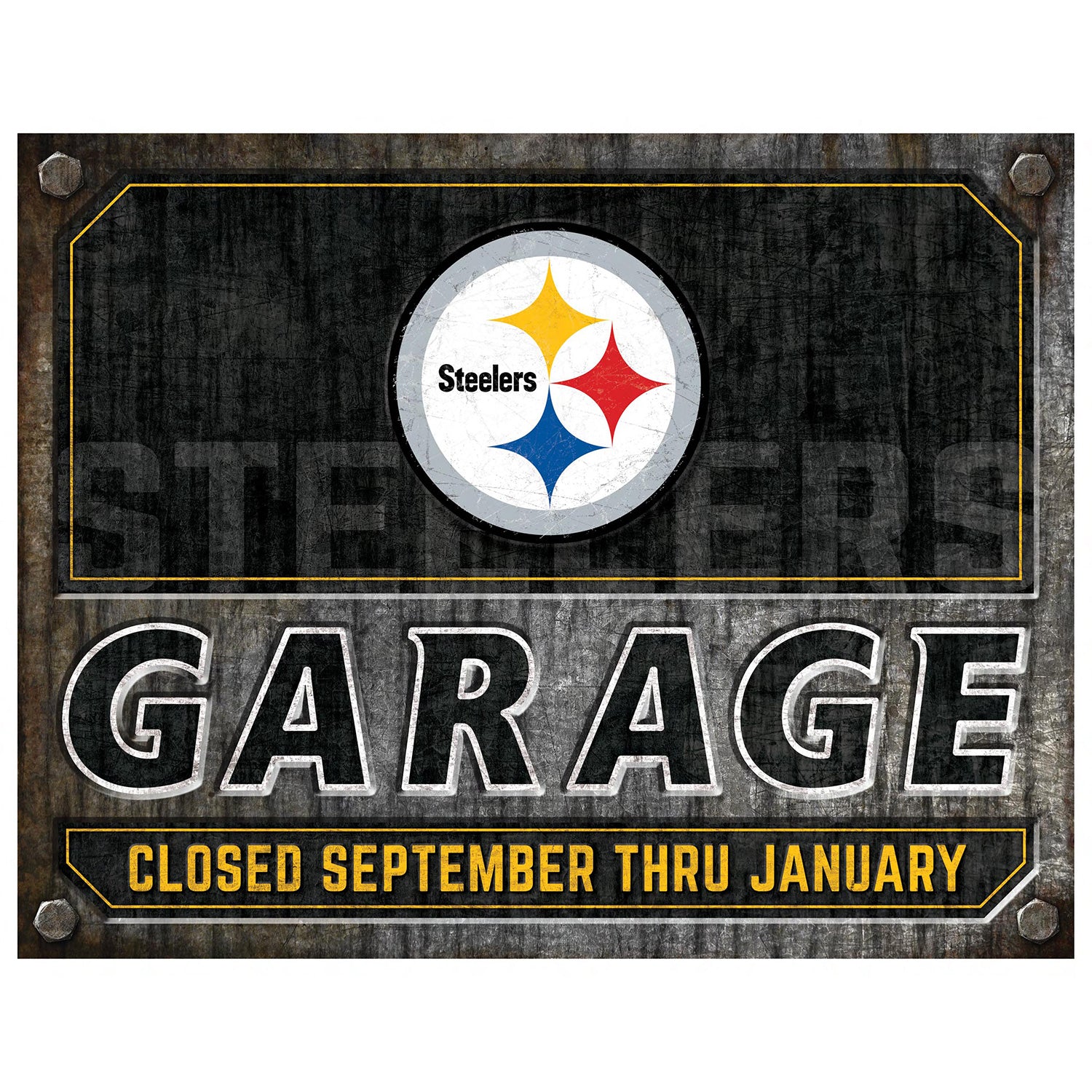 NFL Garage Metal Sign