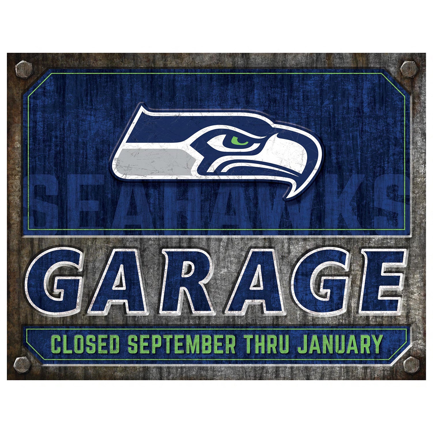NFL Garage Metal Sign
