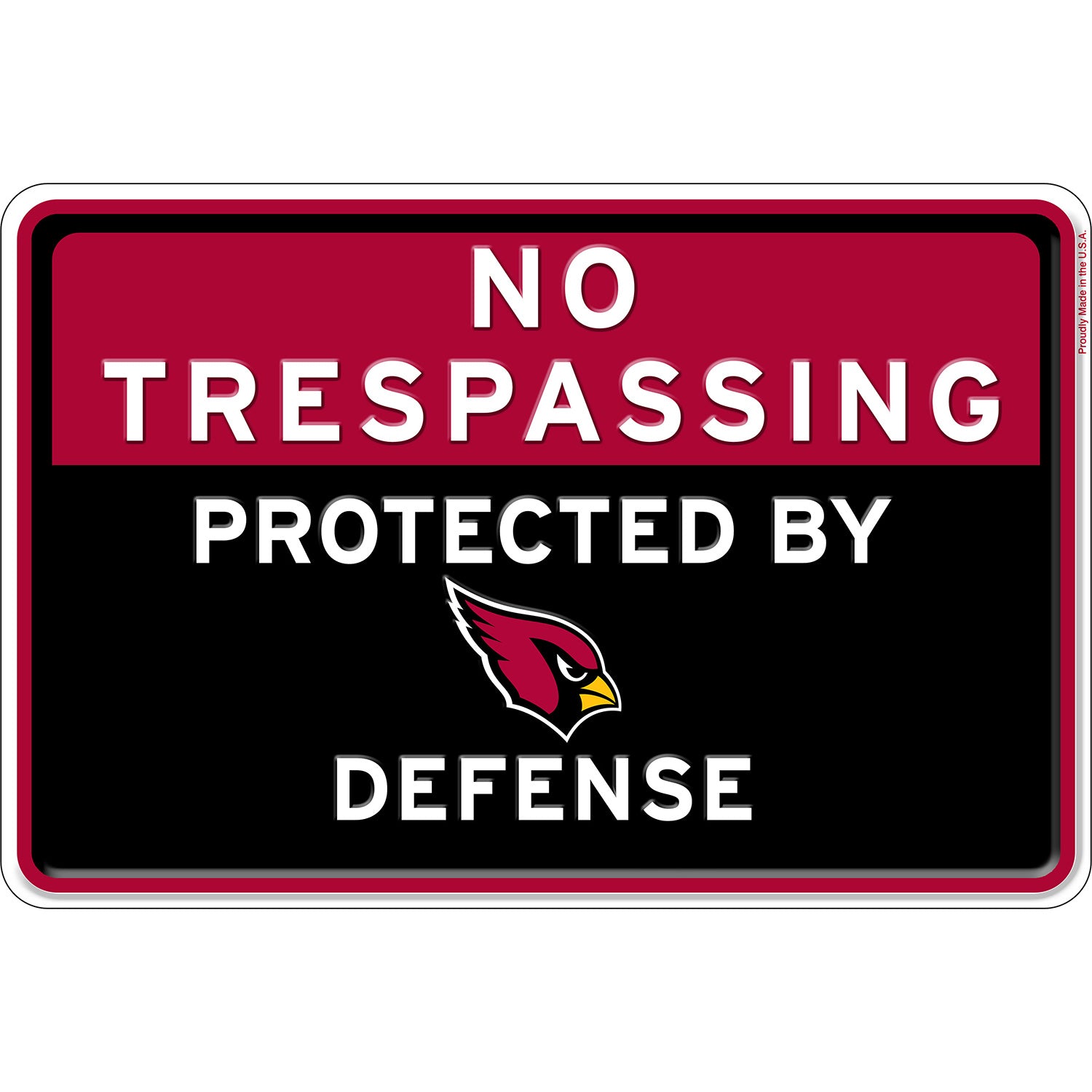 NFL No Trespassing Metal Sign
