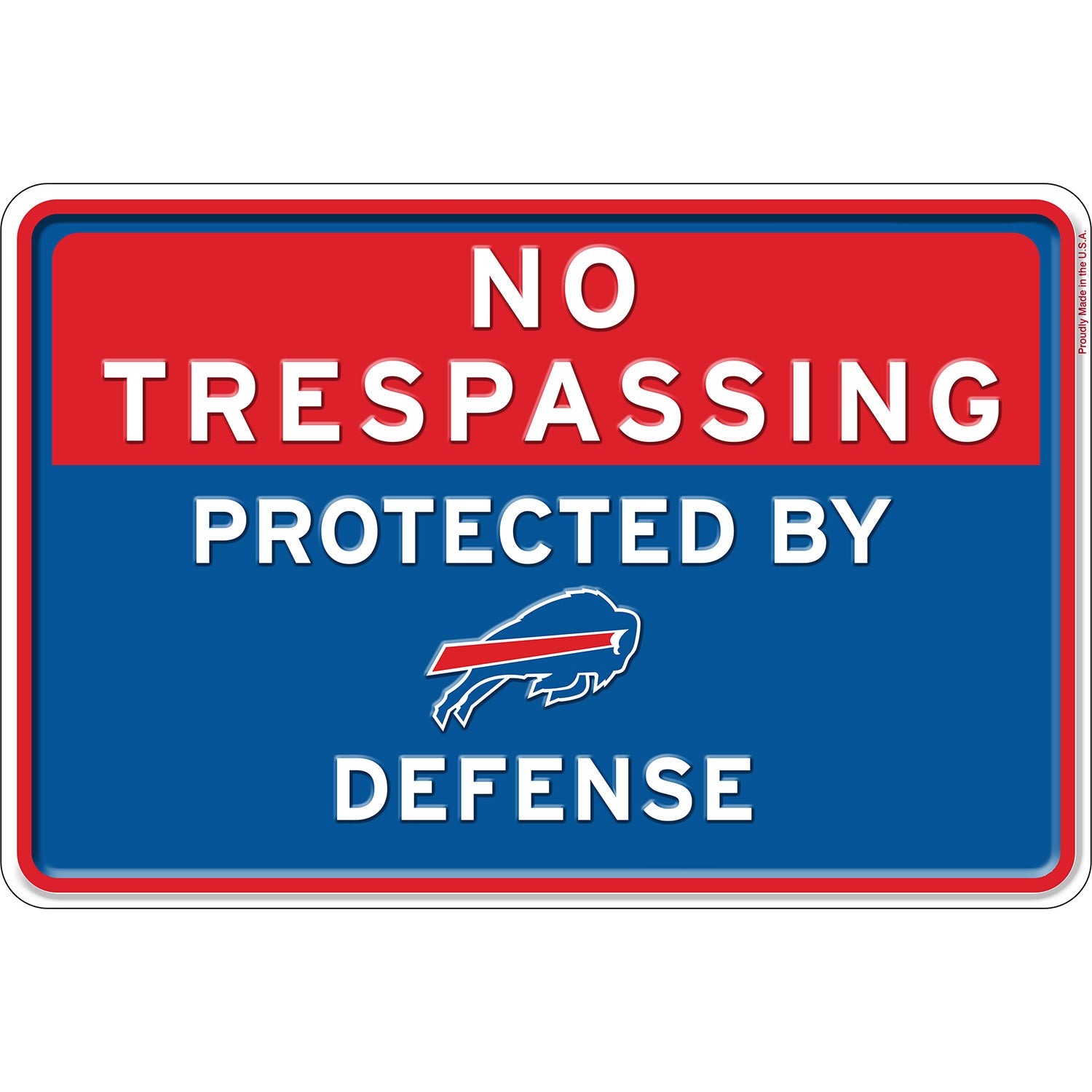 NFL No Trespassing Metal Sign