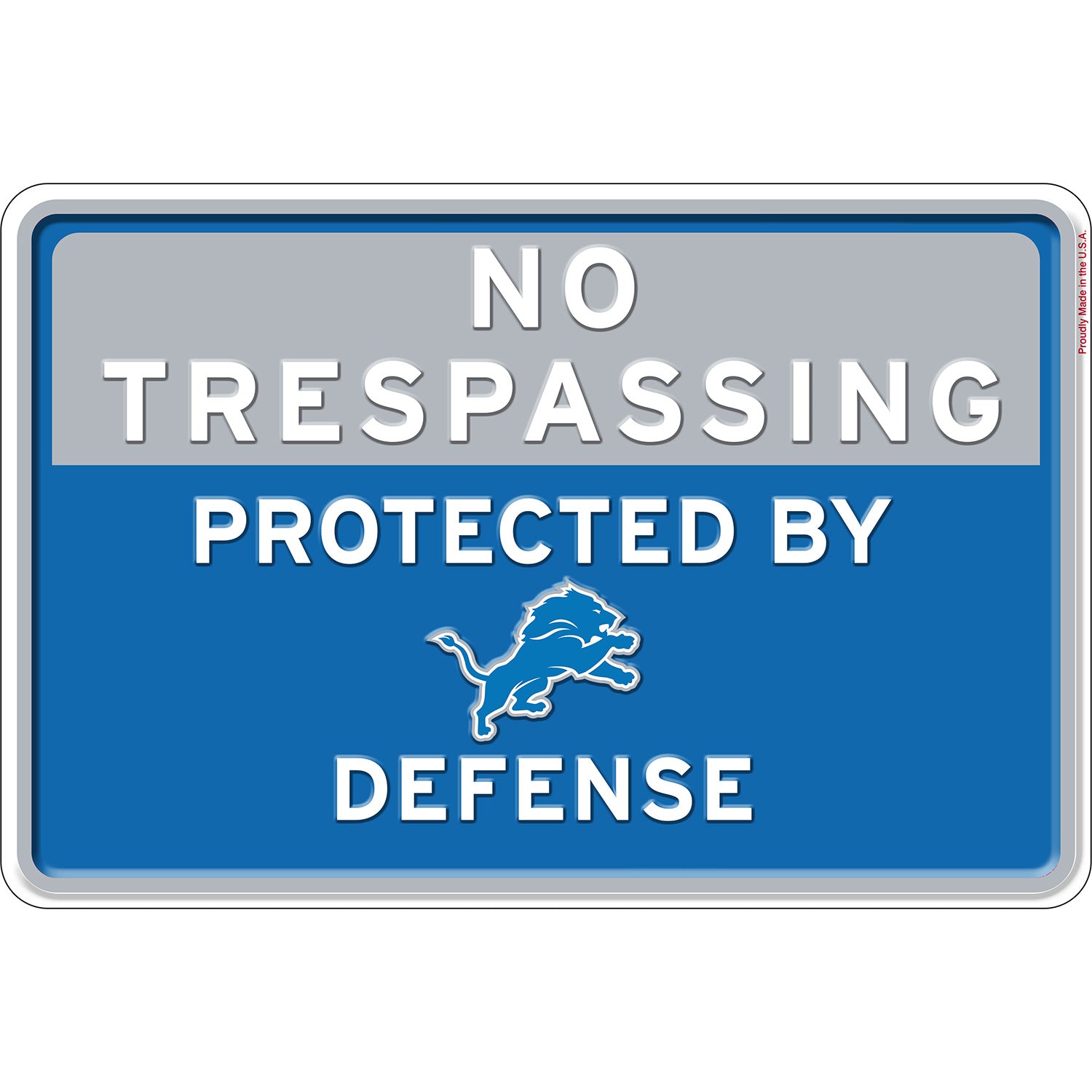 NFL No Trespassing Metal Sign