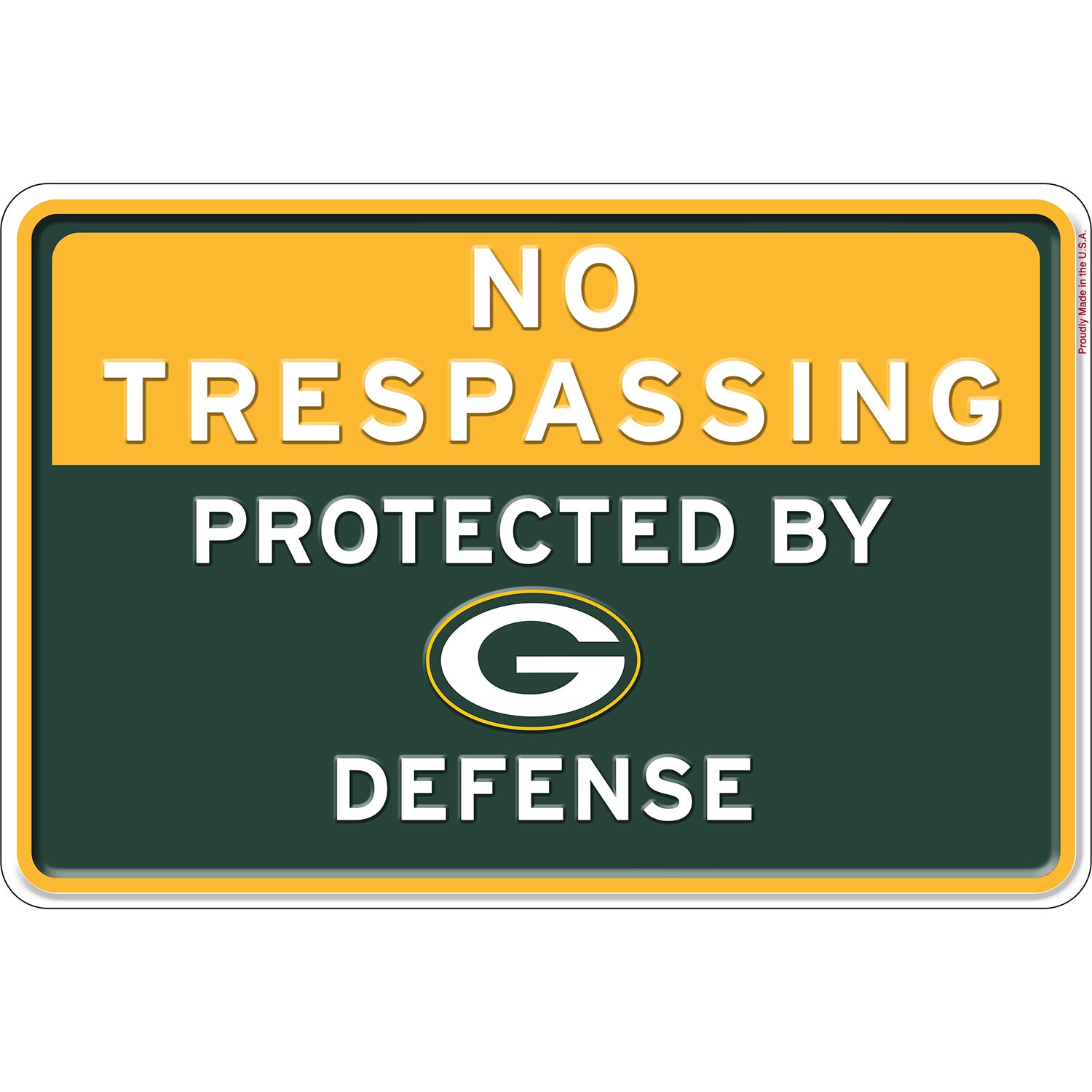 NFL No Trespassing Metal Sign