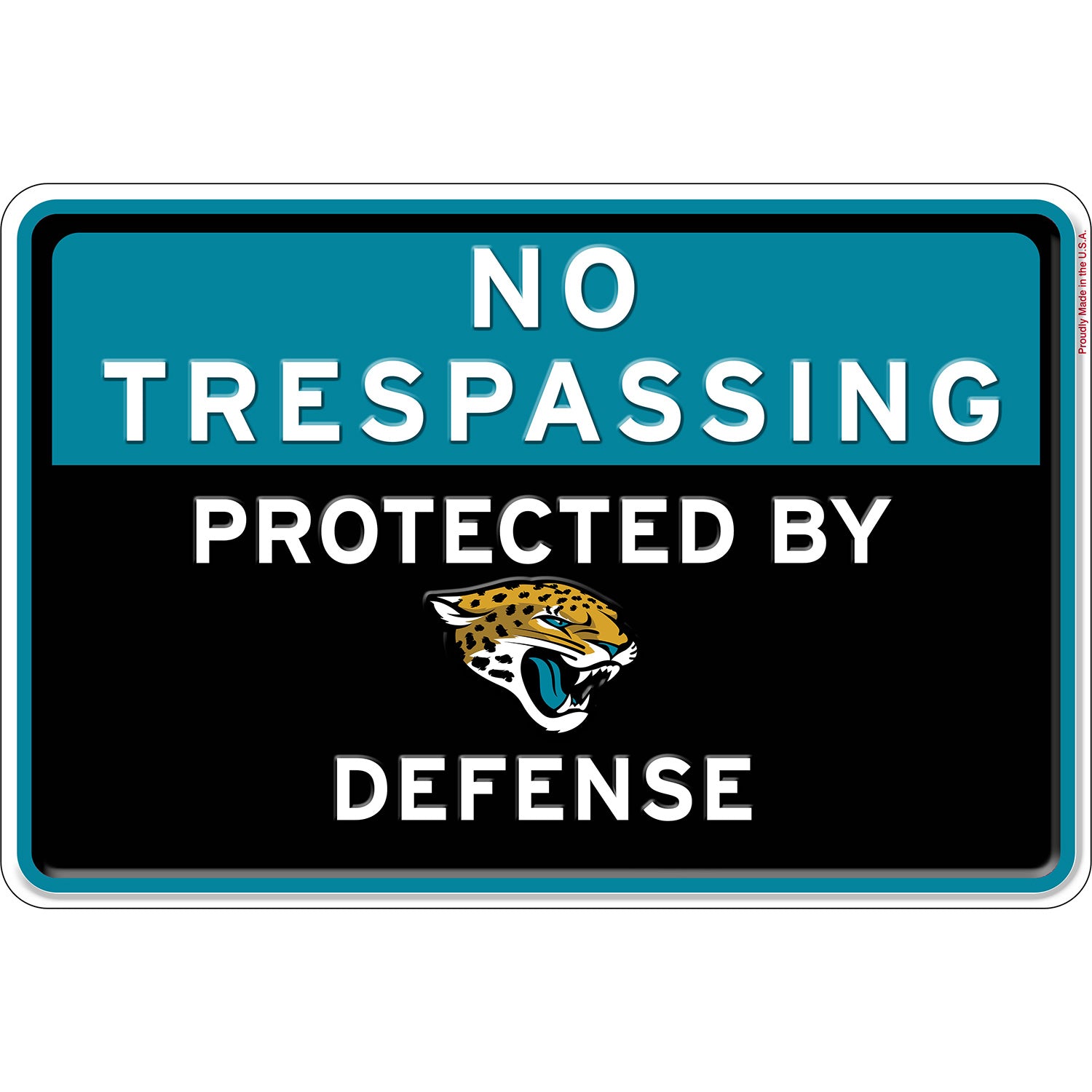 NFL No Trespassing Metal Sign