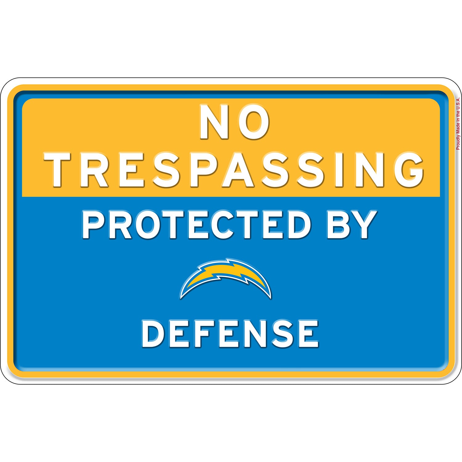 NFL No Trespassing Metal Sign