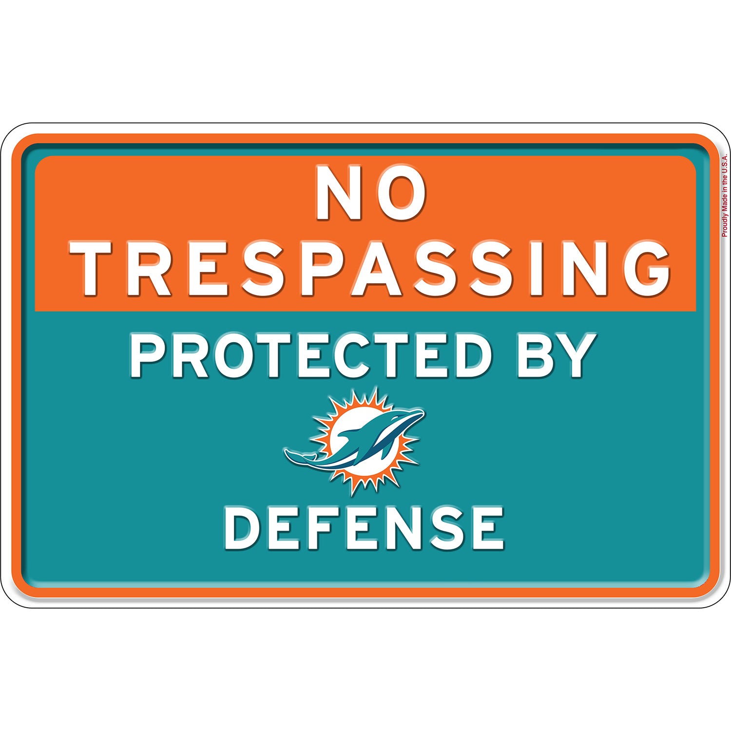 NFL No Trespassing Metal Sign
