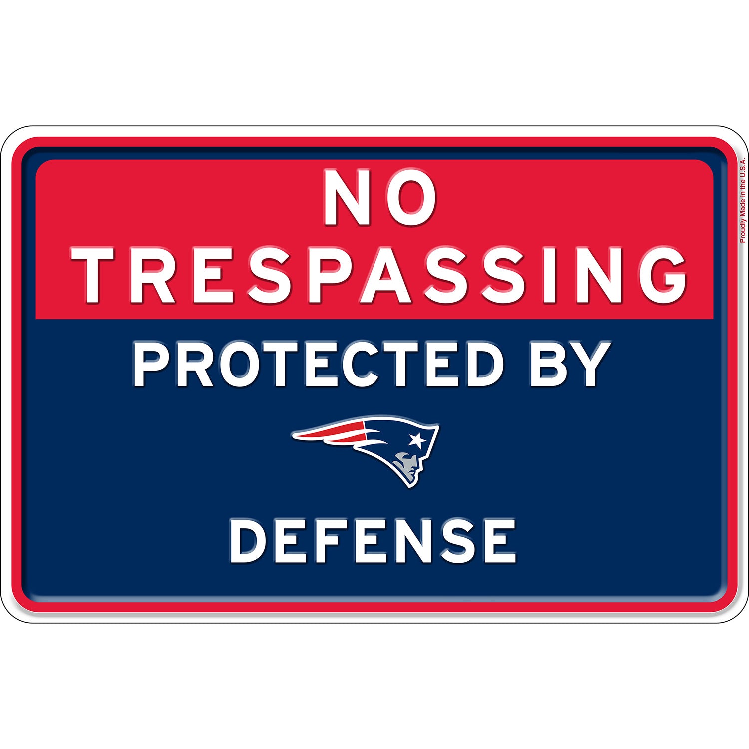 NFL No Trespassing Metal Sign