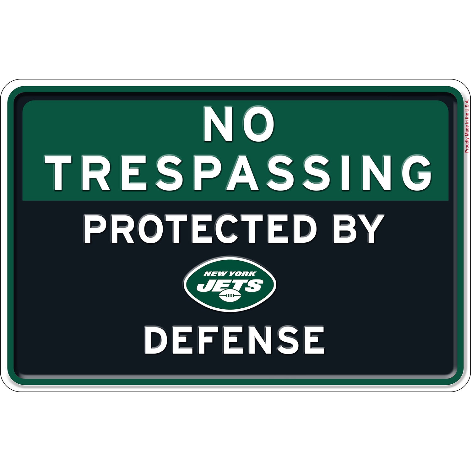 NFL No Trespassing Metal Sign