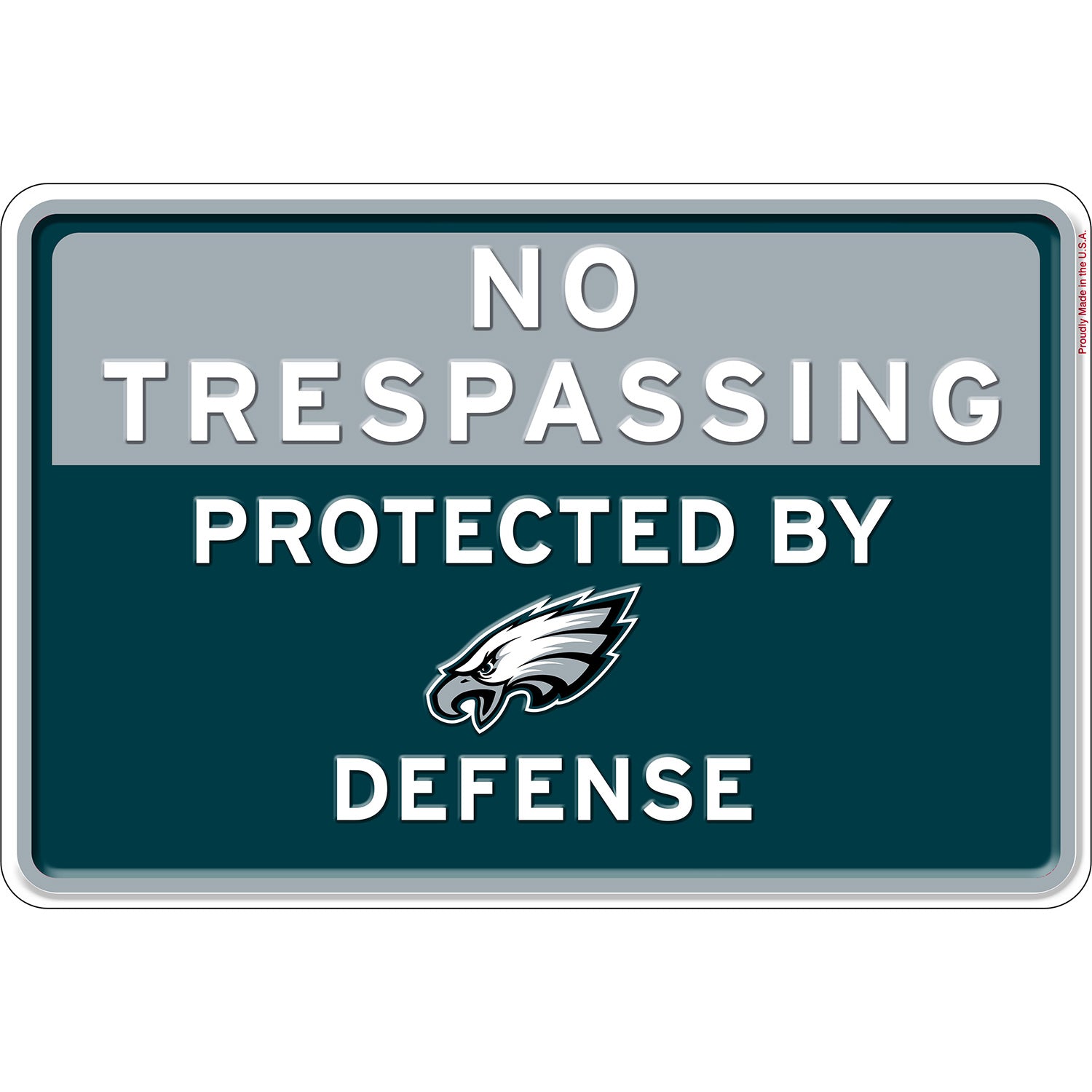 NFL No Trespassing Metal Sign