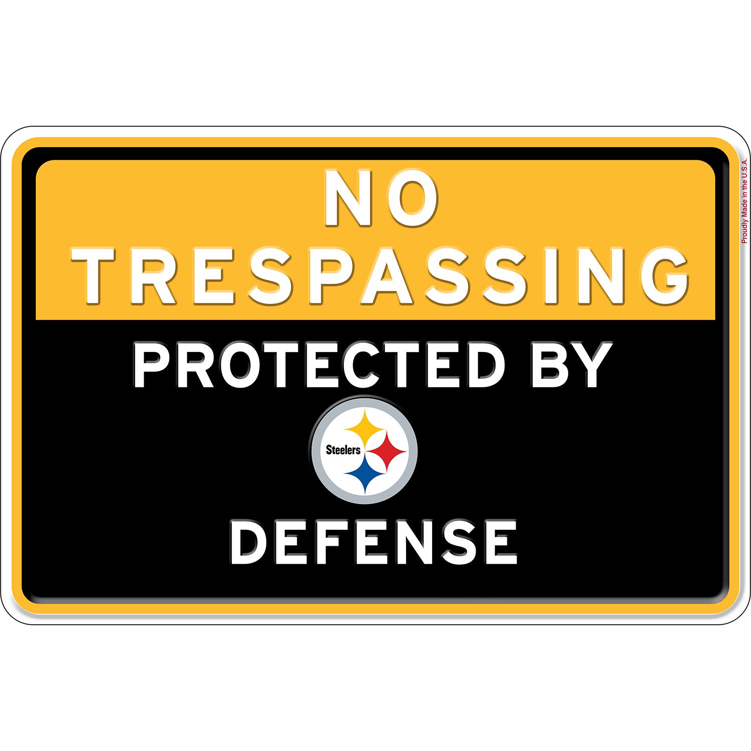 NFL No Trespassing Metal Sign