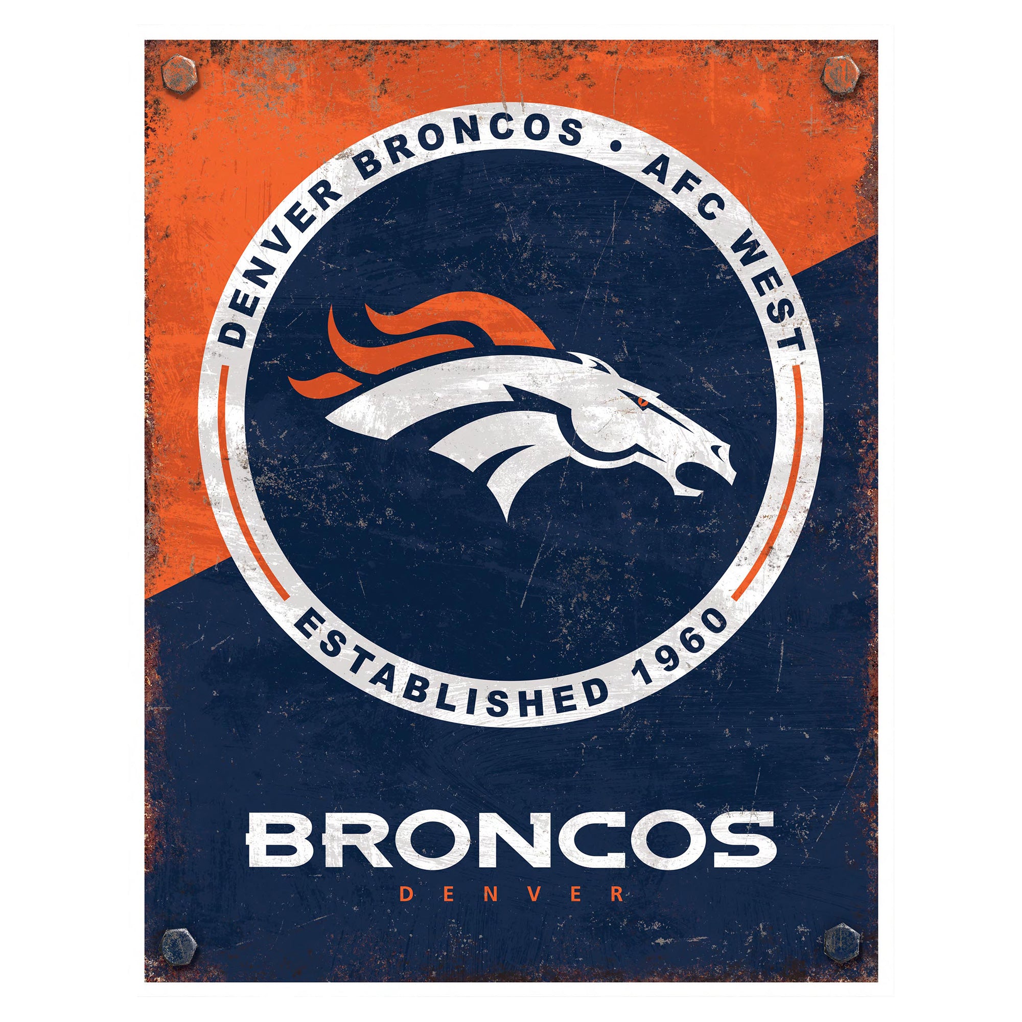 NFL Established Year Metal Sign