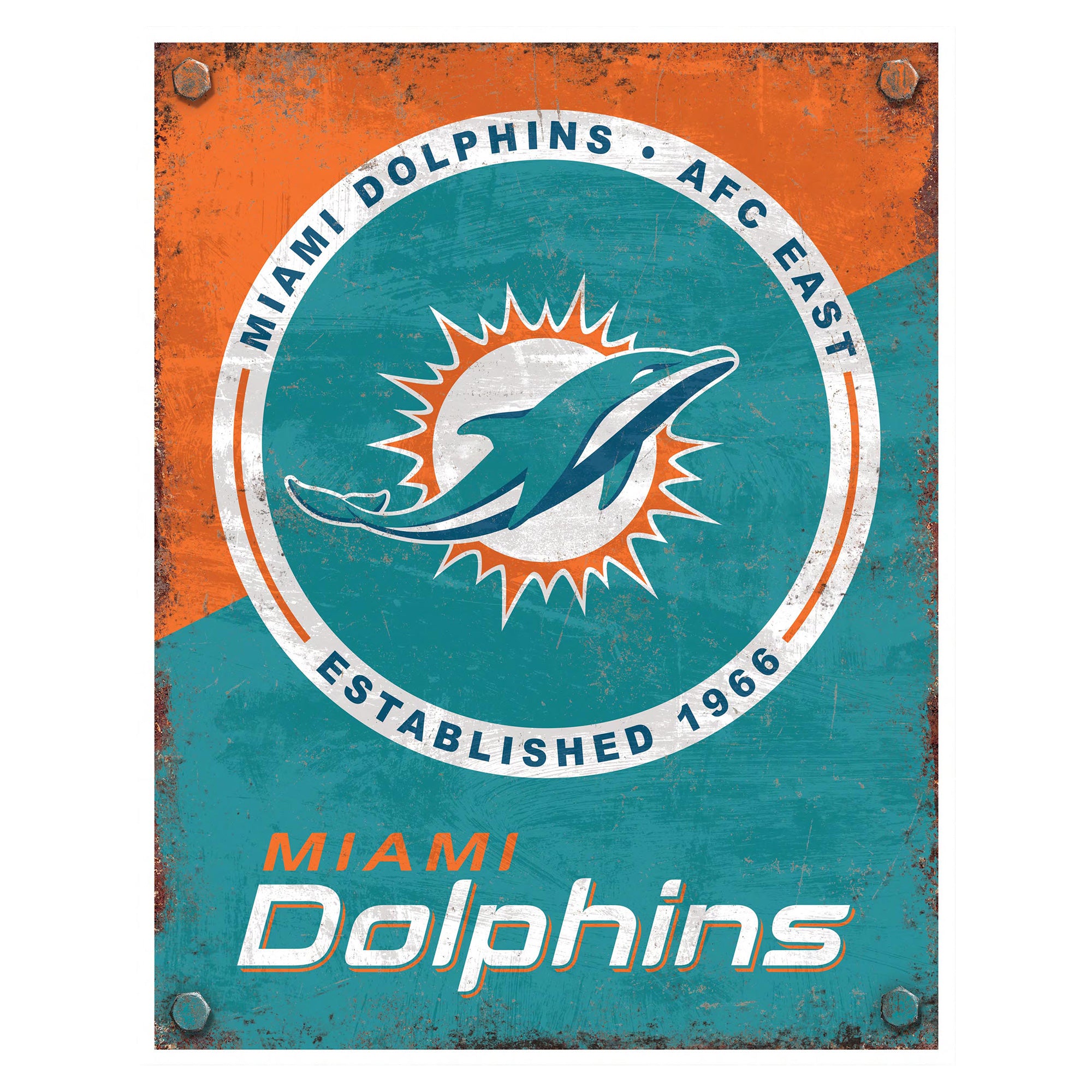 NFL Established Year Metal Sign