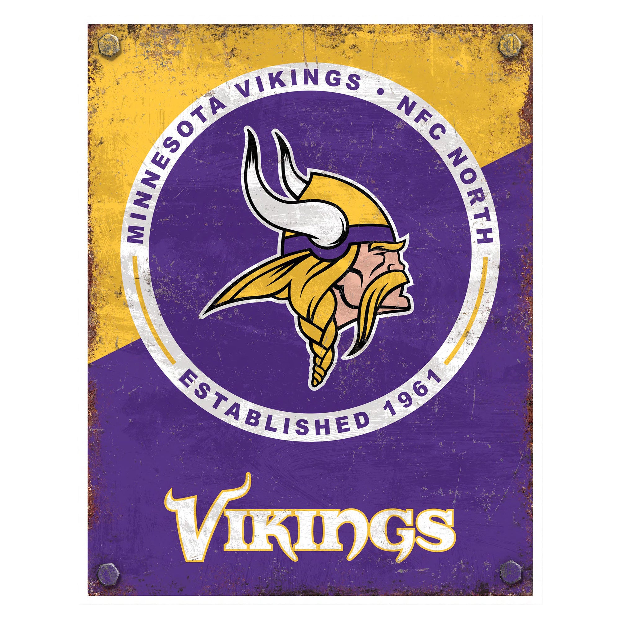 NFL Established Year Metal Sign