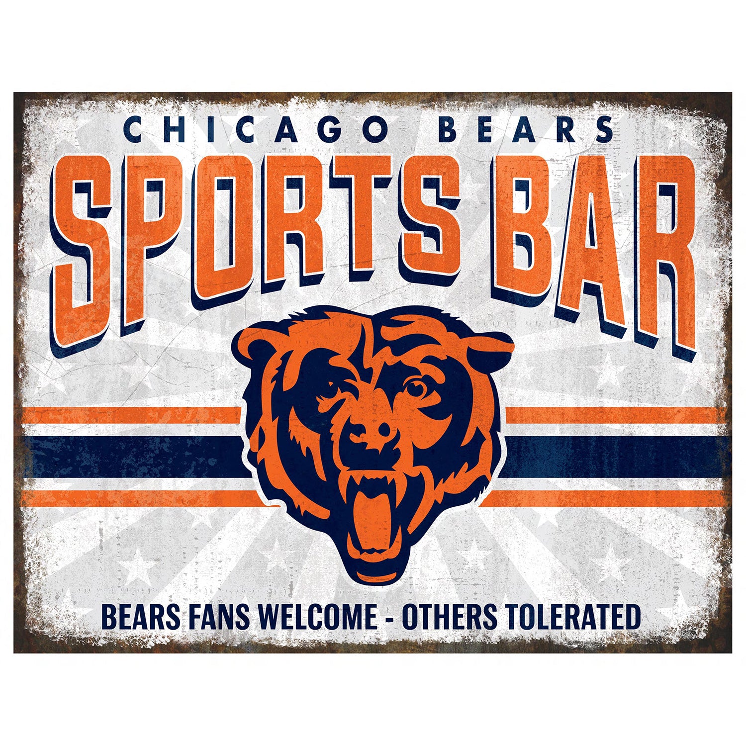 NFL Sports Bar Metal Sign