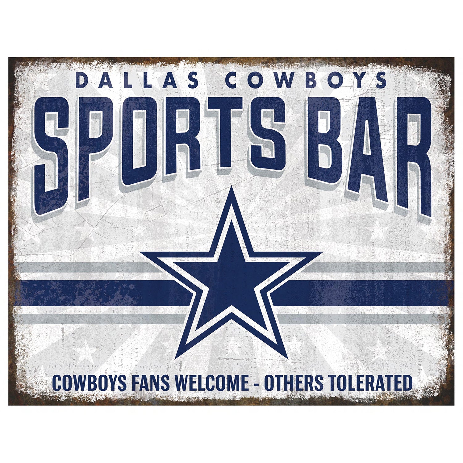 NFL Sports Bar Metal Sign