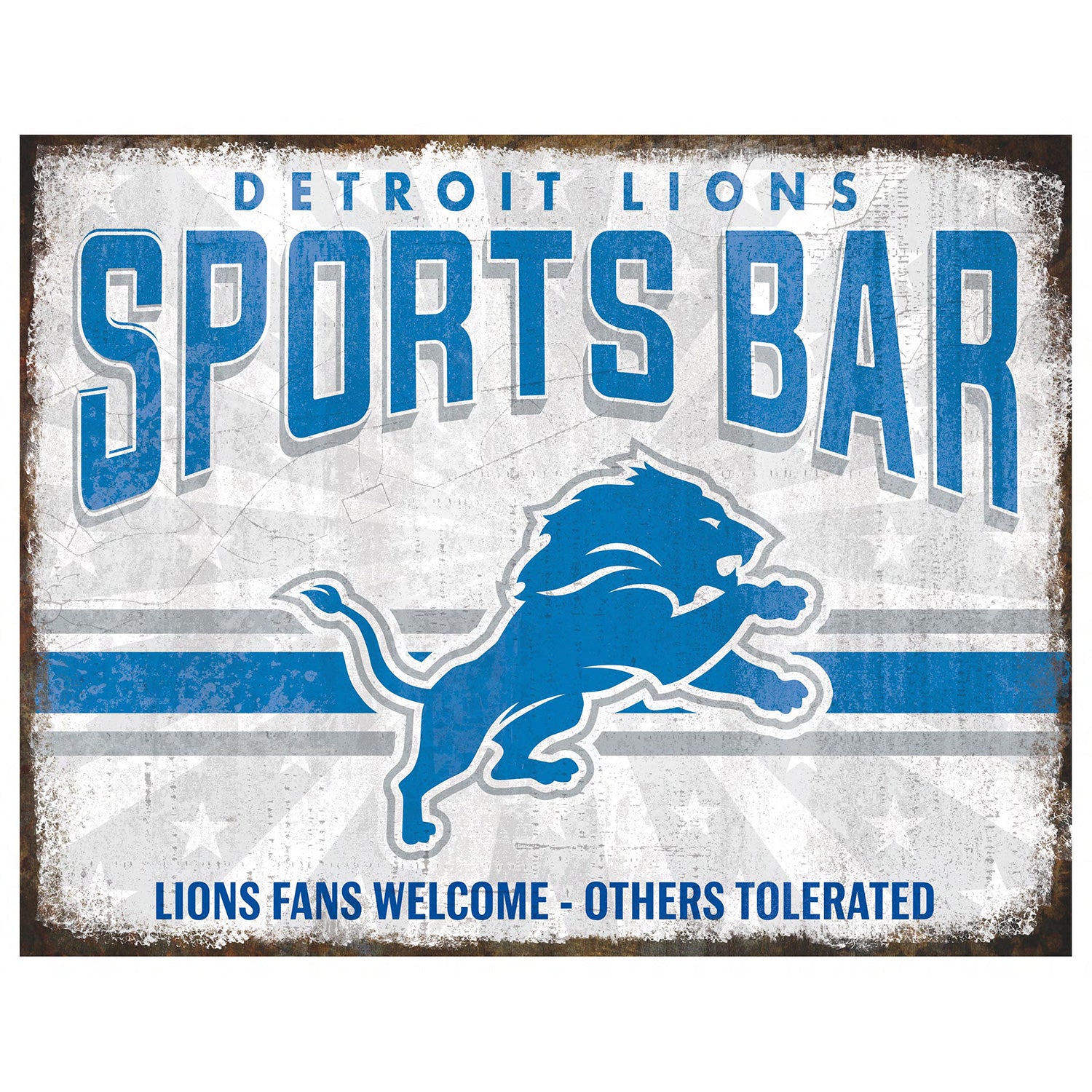 NFL Sports Bar Metal Sign