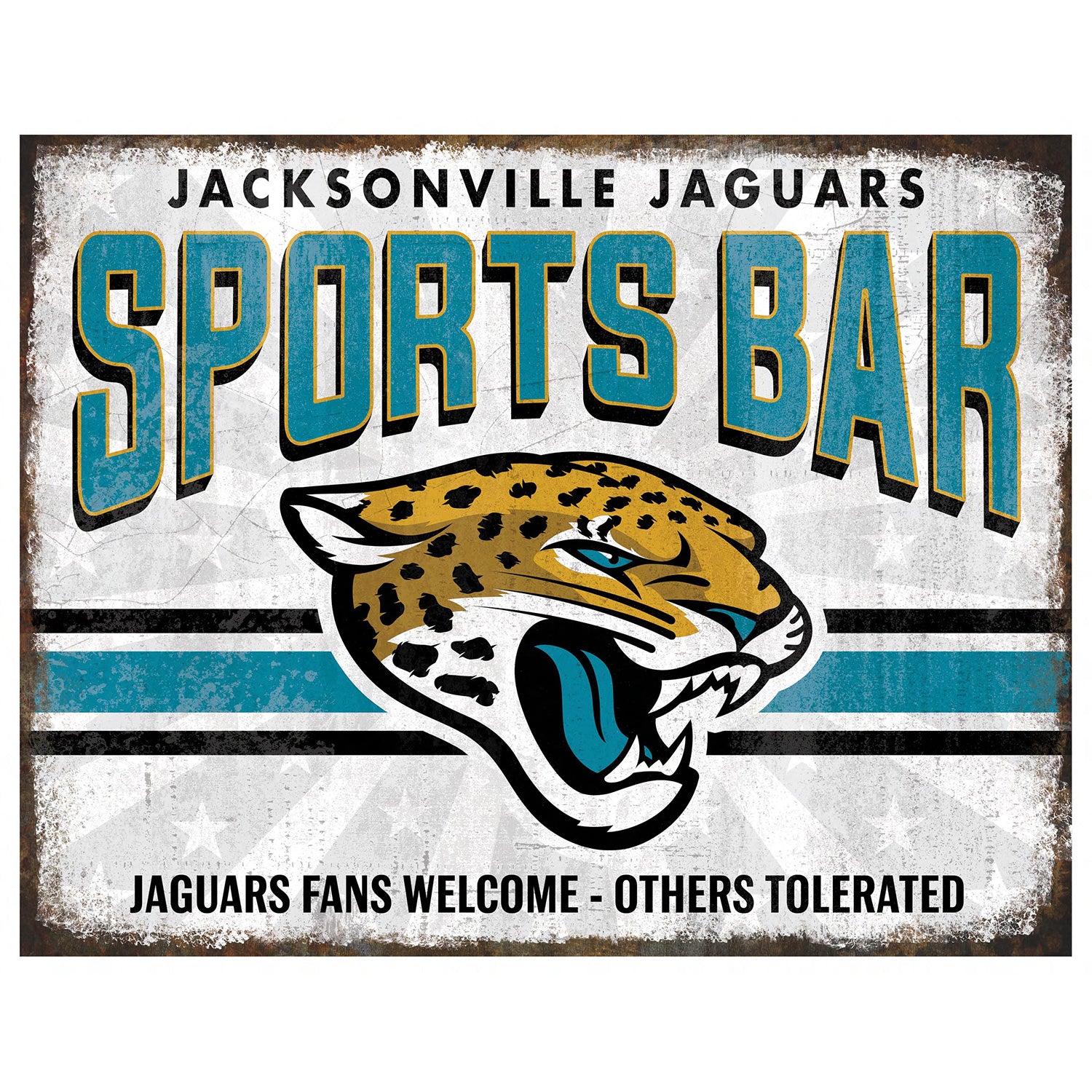 NFL Sports Bar Metal Sign