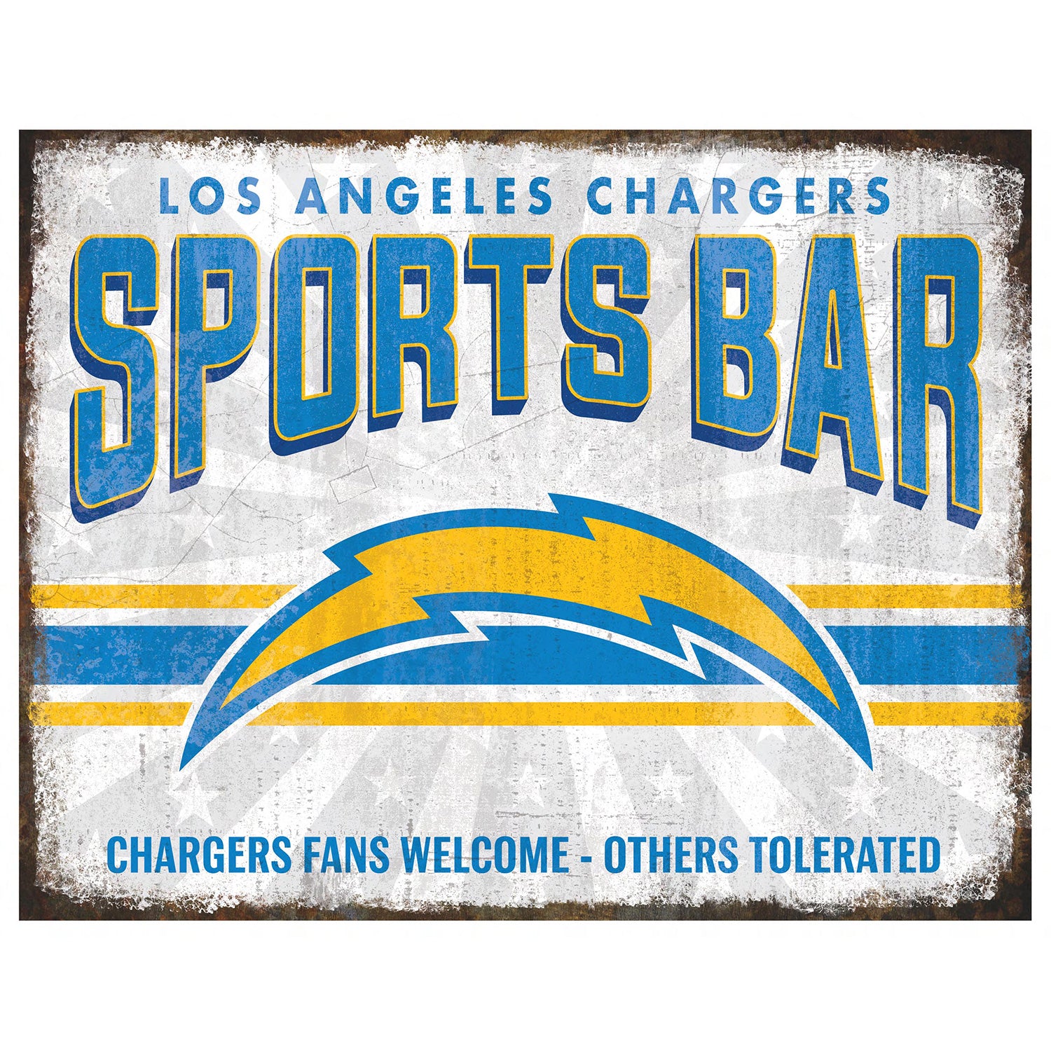 NFL Sports Bar Metal Sign