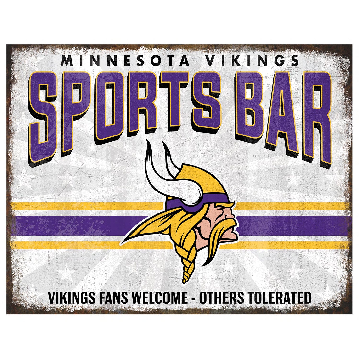 NFL Sports Bar Metal Sign