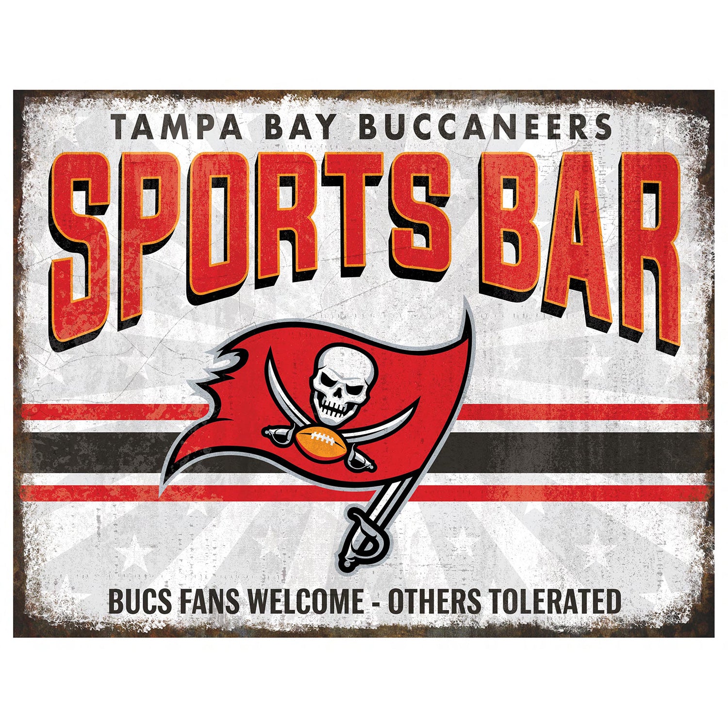 NFL Sports Bar Metal Sign