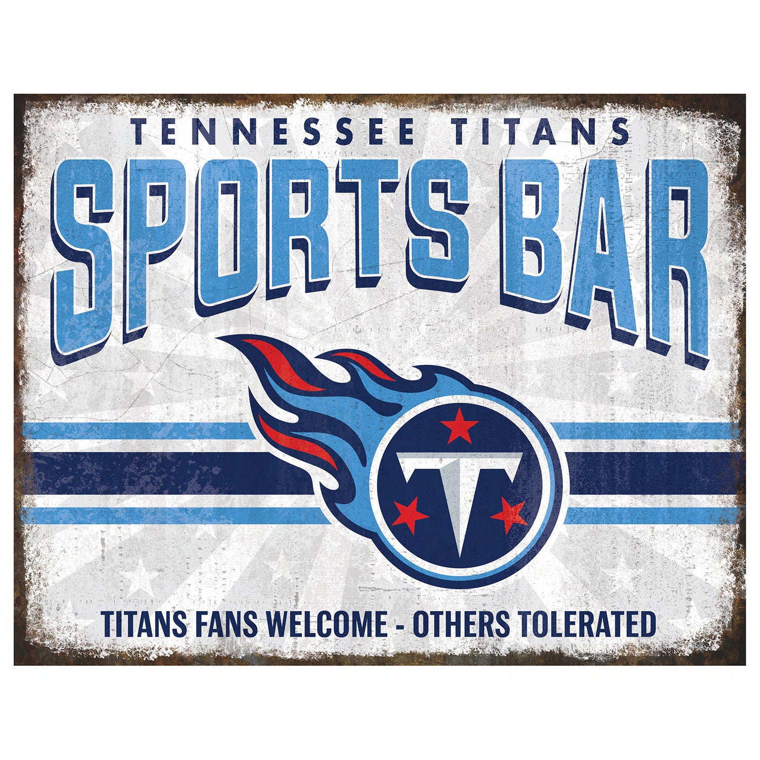 NFL Sports Bar Metal Sign