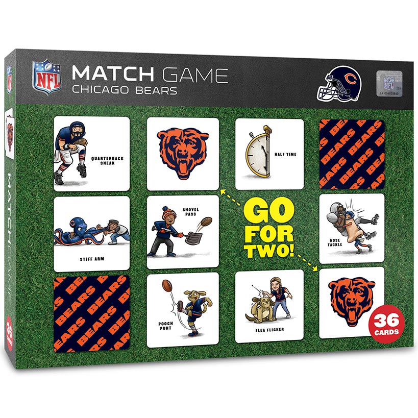NFL Memory Match Game Chicago Bears