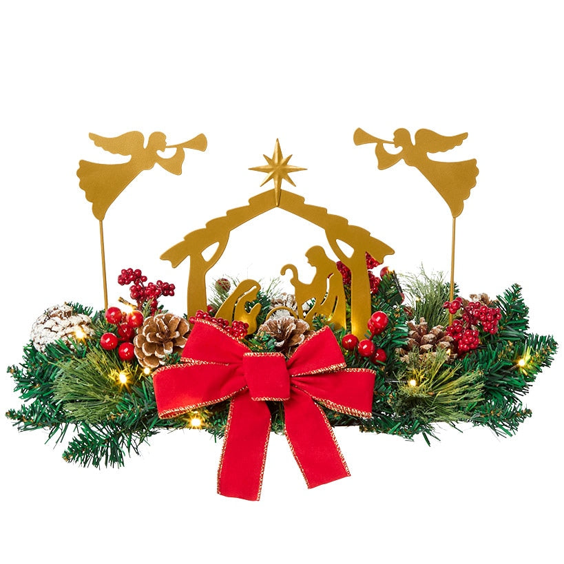 Nativity Wreath or Centerpiece