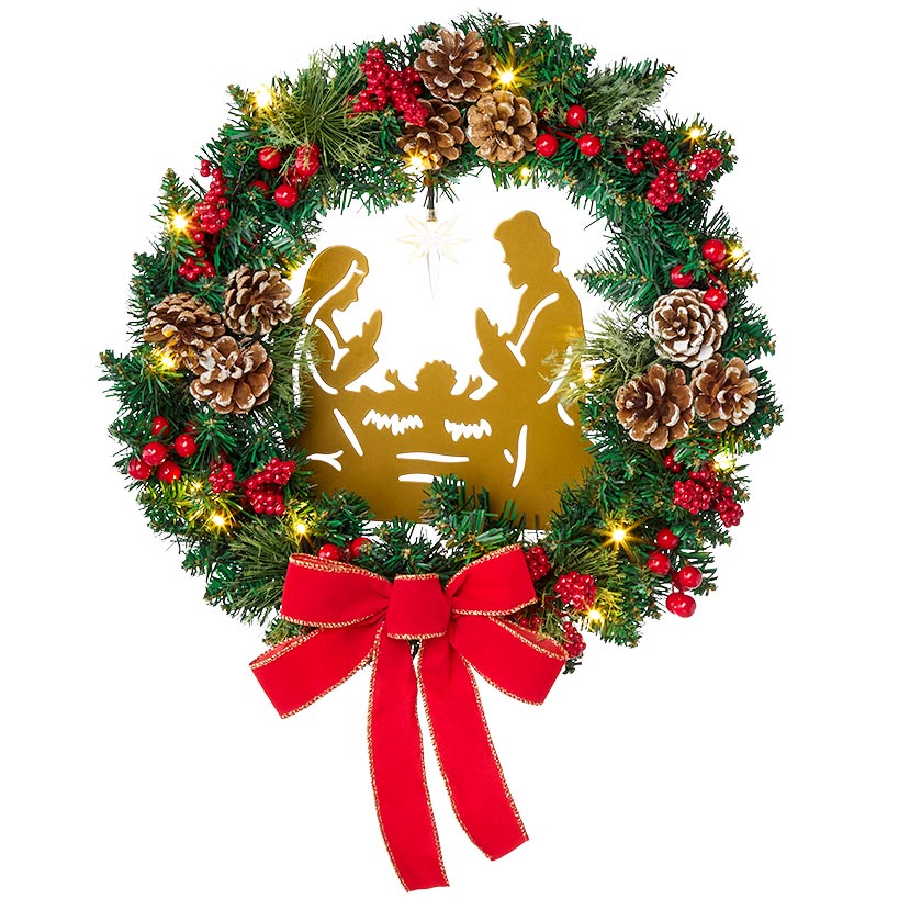 Nativity Wreath or Centerpiece