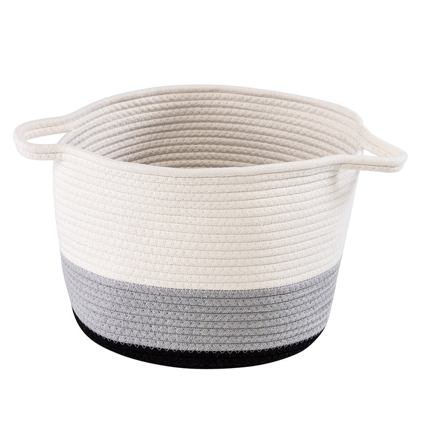 Nesting Cotton Rope Storage Basket Set