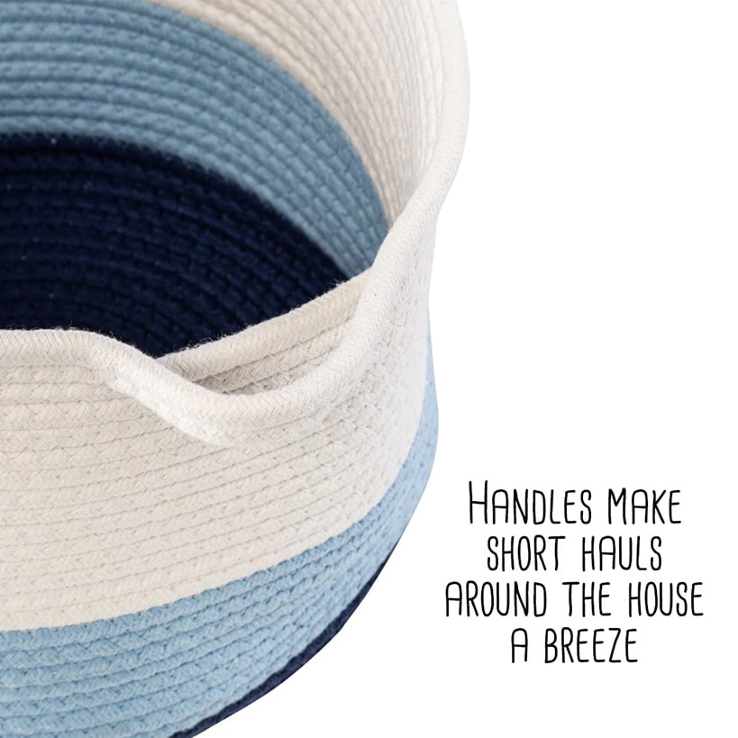 Nesting Cotton Rope Storage Basket Set