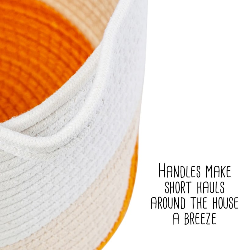 Nesting Cotton Rope Storage Basket Set