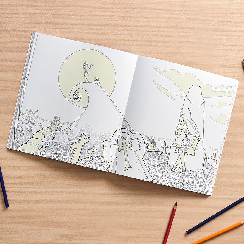 Disney The Nightmare Before Christmas Glow-in-the Dark Coloring Book