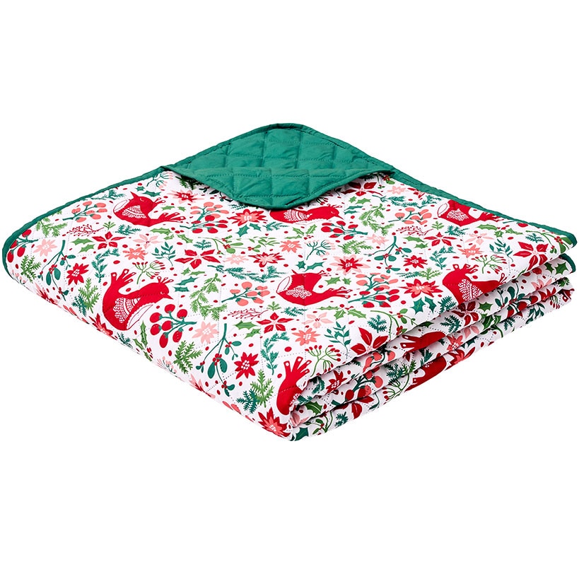 Nordic Cardinal Quilt Set Full/Queen or King with Shams