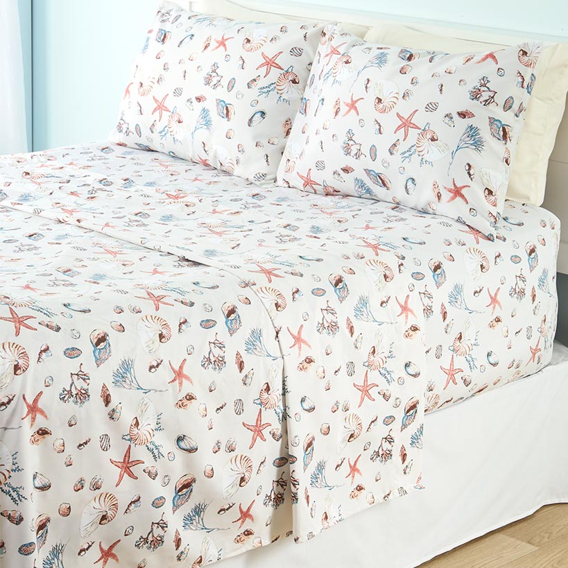 Oceanside Ultra-Soft Microfiber 4-Pc. King Sheet Set#select-design_sand