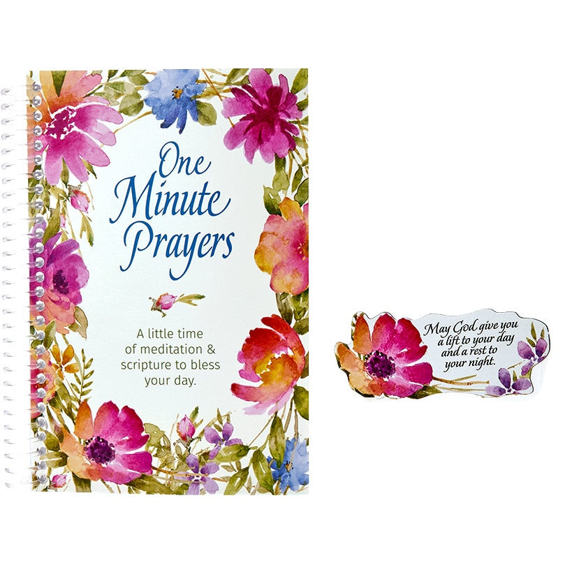 One Minute Prayers Notebook with Bonus Magnet