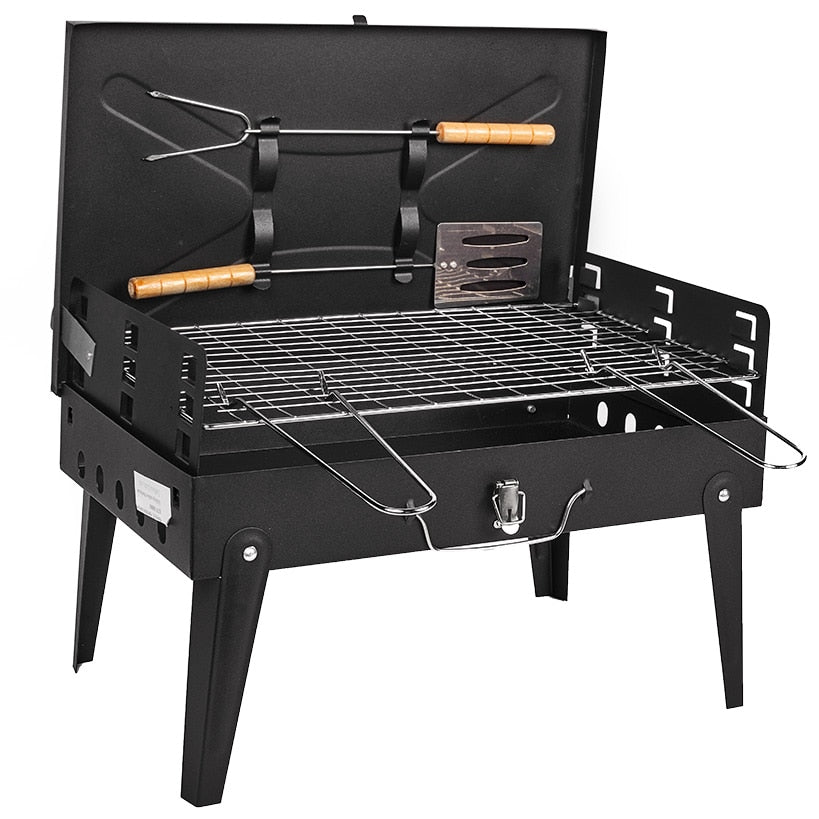 Outdoor Charcoal Grill with Tools