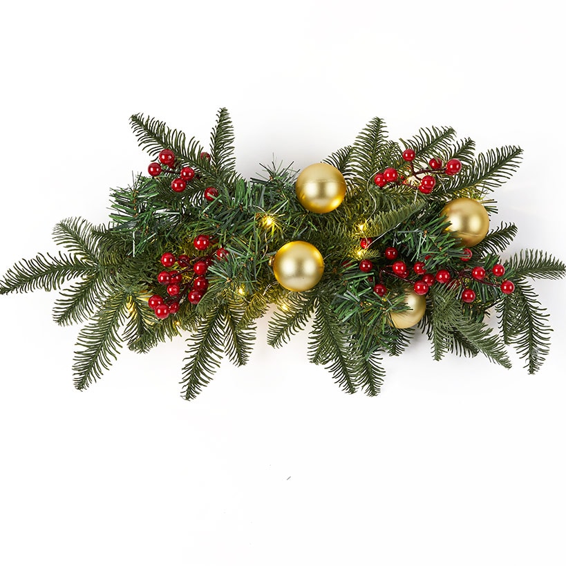 Outdoor Lighted Swag