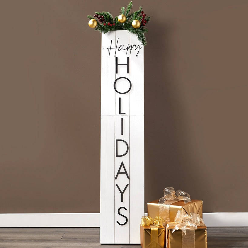 Outdoor Christmas Porch Leaner