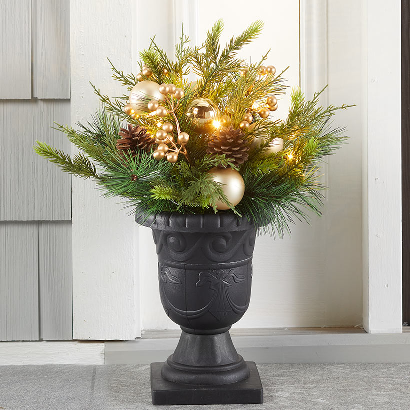 Lighted Urn Planter