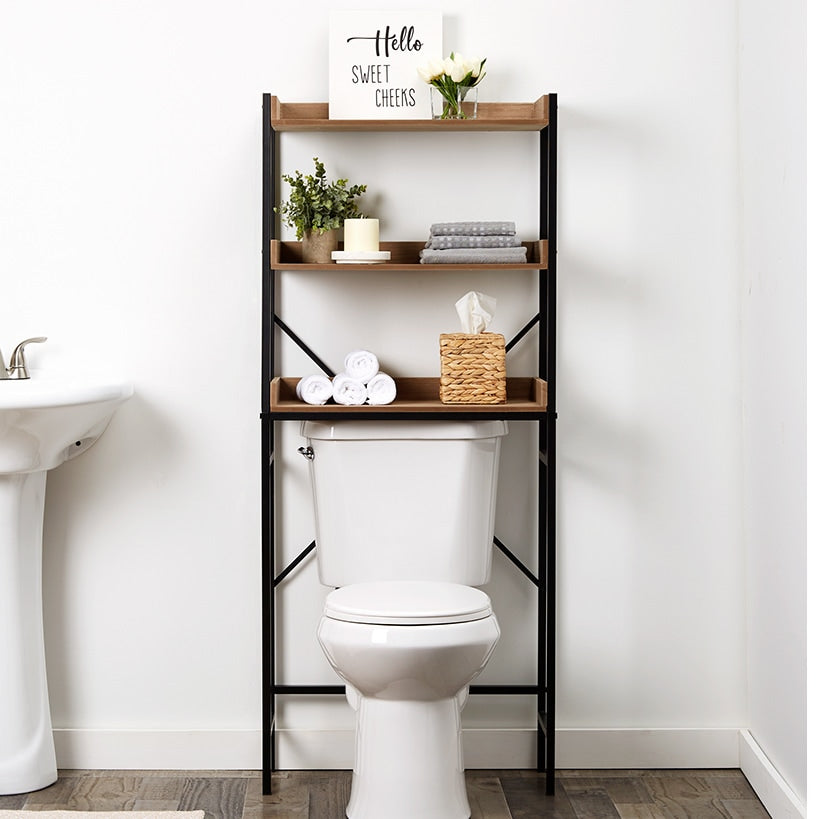 Farmhouse Bathroom Furniture Collection in Metal and Wood
