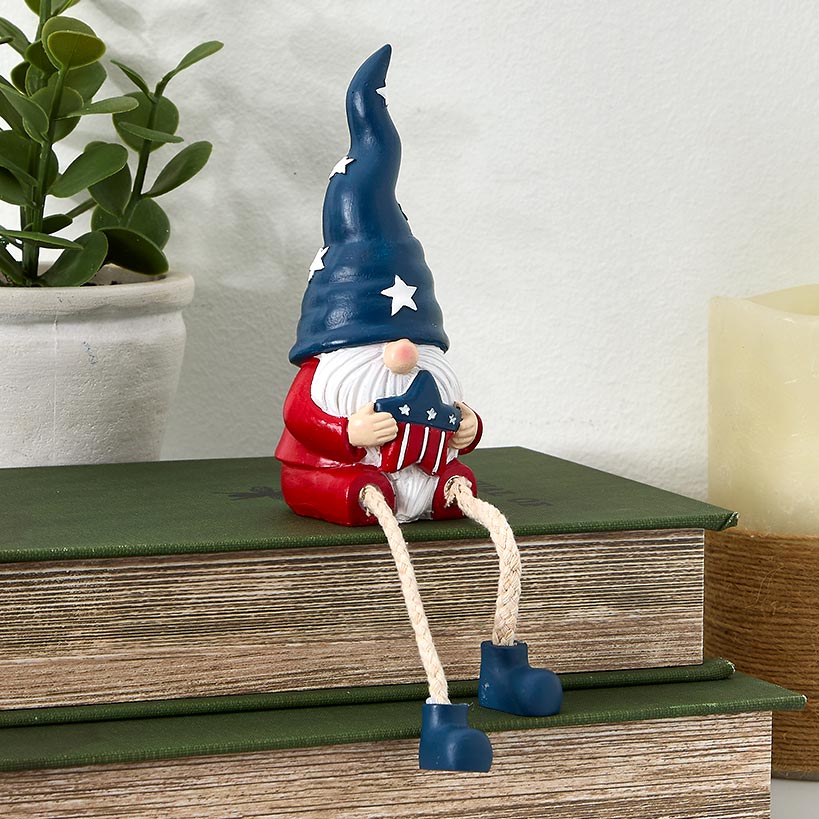 Patriotic Gnome Figurine