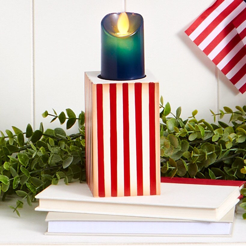 Patriotic LED Candle Set