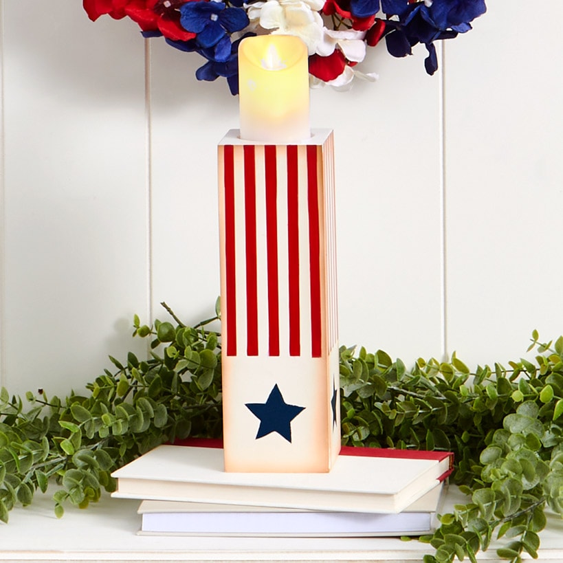 Patriotic LED Candle Set