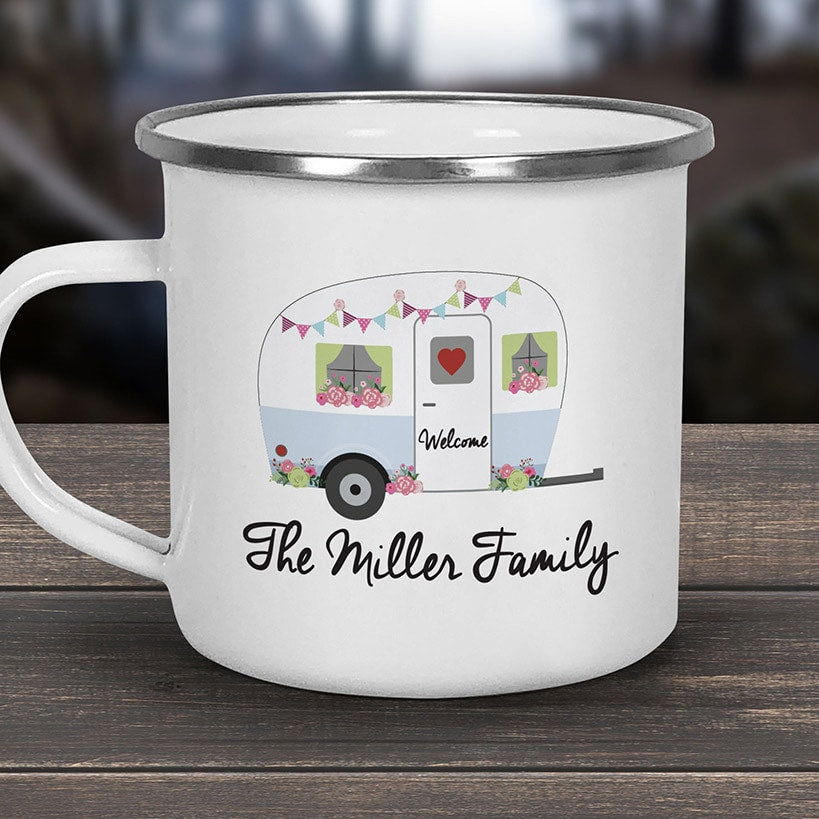 Personalized Spring Camper Camp Mug 11 oz
