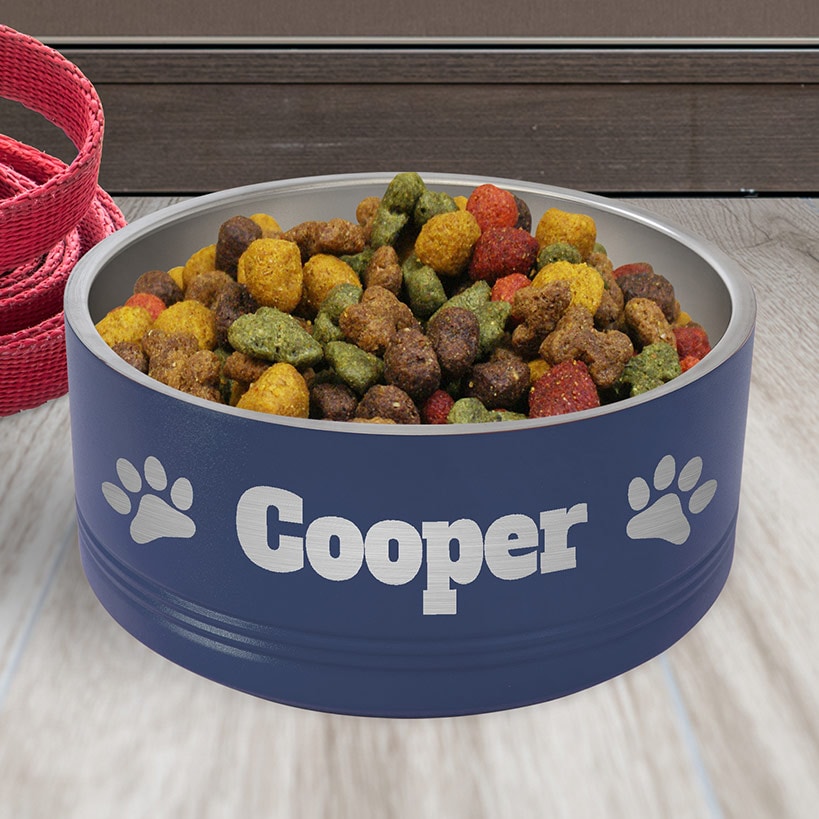 Personalized Pet Paw Print Polar Camel Pet Bowl
