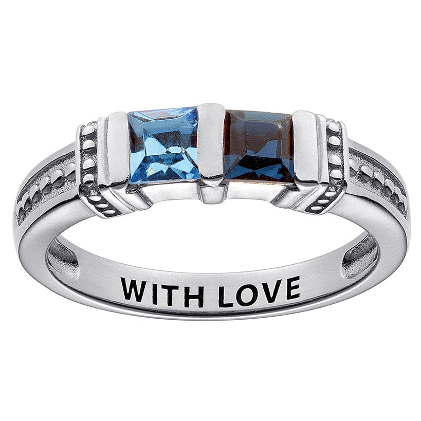 Personalized Birthstone Ring 2 to 5 Stones